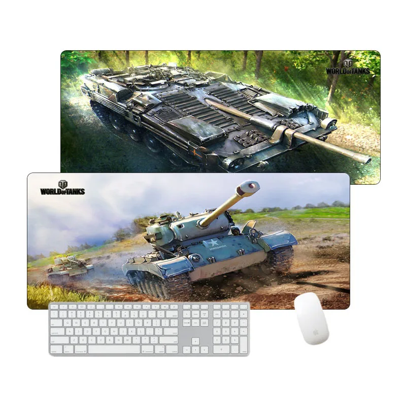 SIANCS World of Tanks коврик для мыши геймер большой резиновый мягкий игр 70x30 см