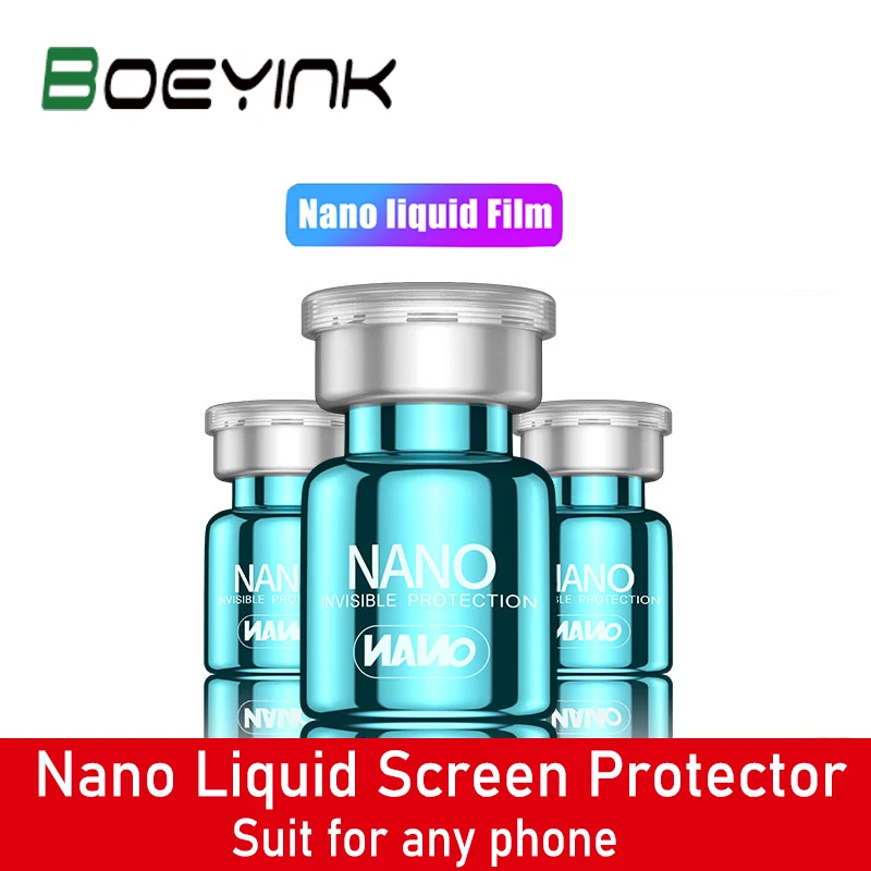 

2 PCS Bottle Nano Liquid Screen Protector for iPhone 11 Pro XS MAX 7 8 6 Plus Universal Anti-scratch Curved Glass Protector Film