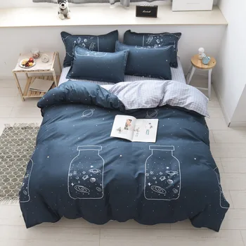 

Best Selling Cartoon Print Pattern Fabric Bedding Set Of 3/4pcs Quilt Cover Bed Sheet Pillowcase XHS0119