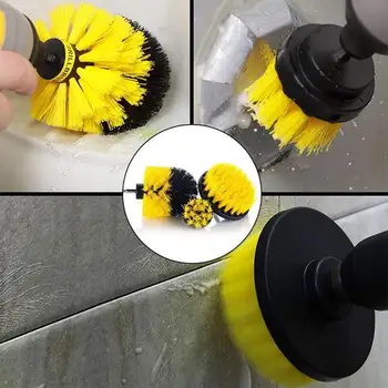 

3pcs Power Scrubber Brush Set For Bathroom Drill Scrubber Kit For Cleaning Scrub Drill Attachment Cordless Brush Brush Powe T9K5