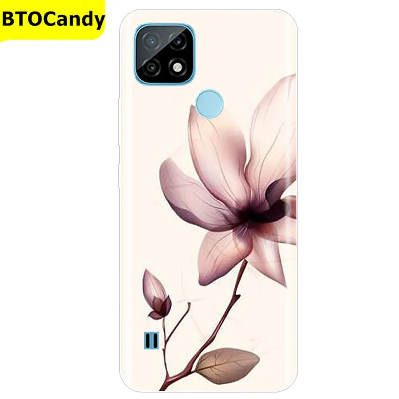 For Realme C21 Case Soft Tpu Silicone Case For OPPO RealmeC21 C 21 Phone Cover Fundas RMX3201 Bumper Case For Realme C21 Cover pouch phone Cases & Covers