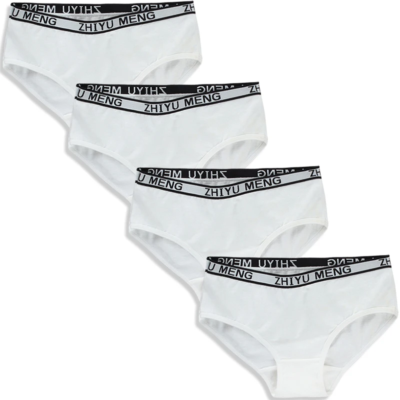 Короткие трусики из хлопка и спандекса для маленьких девочек, трусы для подростков, 1 предмет, для подростков 8-14 лет