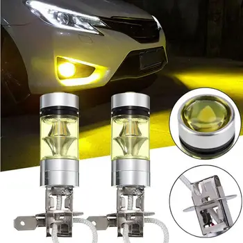 

2Pcs H3 100W 20SMD Auto Car Vehicle Bright LED Front Fog Lamp Driving Light Bulb