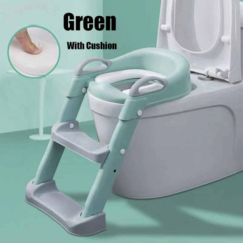 Asiento de inodoro orinal asiento de entrenamiento urinario para niños silla WC asiento niños multifunción plegable silla taburete escalera