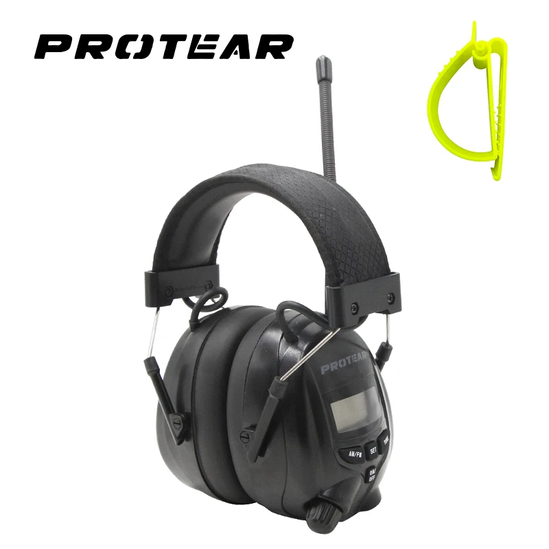 Protear NRR 25dB электронный протектор слуха AM FM радио наушники электронная защита ушей