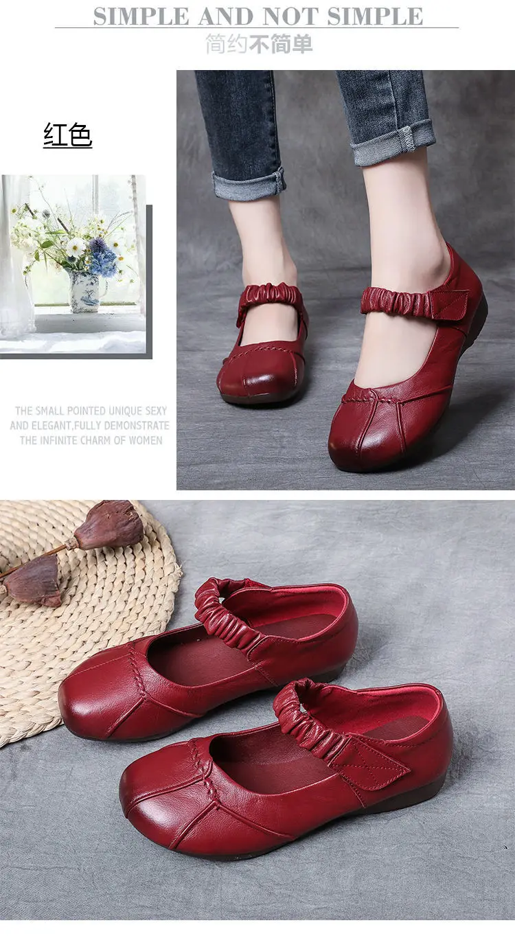 Mom comfortable autumn summer black leather shoes for women flatss oxford moccasins ballet shoes woman flat