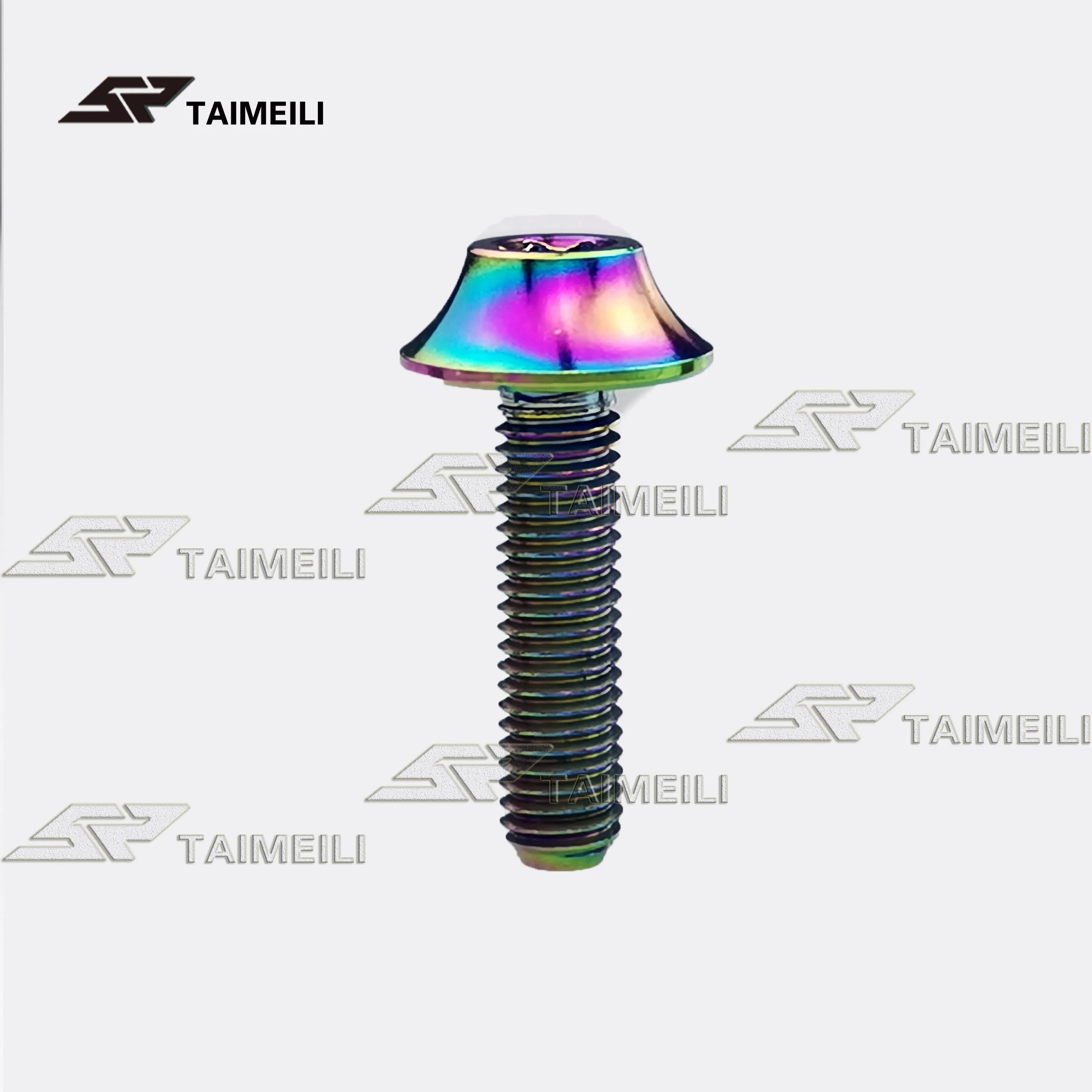 Титановый болт с сливой цветок для украшения головы Тип M5x20mm 2шт/4 шт/8 шт - Цвет: Rainbow color