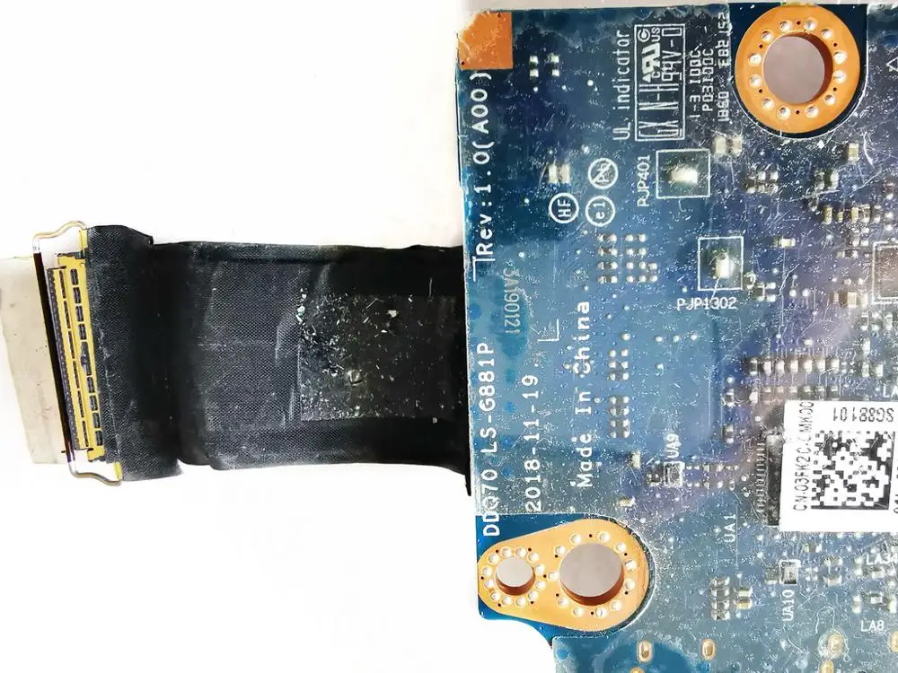 Placa de Áudio Original para Dell Testado Frete Grátis Ddq70 Ls-g881p Cn-03fk2c Bom - Imagem 4