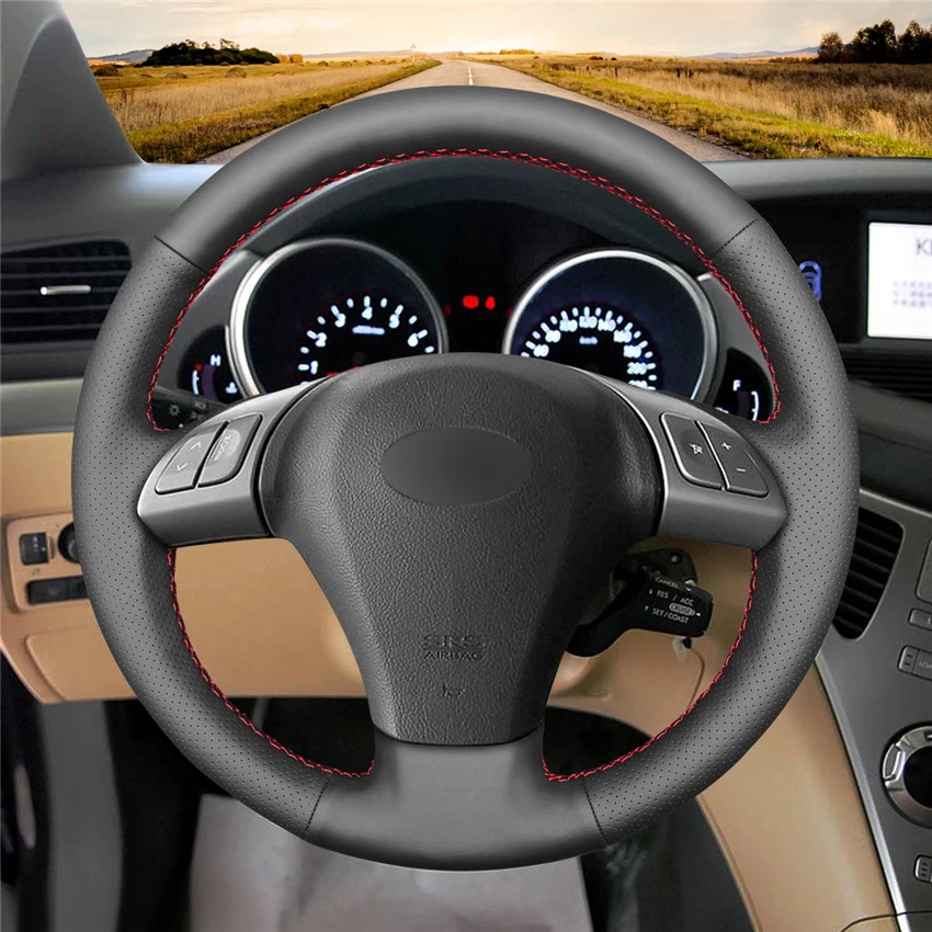 MEWANT черный искусственный кожаный чехол рулевого колеса автомобиля для Subaru B9 Tribeca 2006-2007 Tribeca 2007
