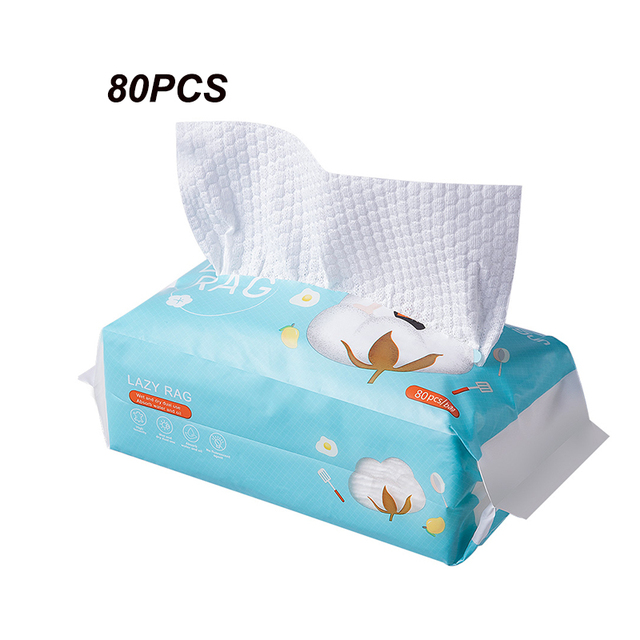 Disposable Lazy Rag Non-Woven Fabric Absorbent Non-Oily  Rags Drawer Paper Dry Wet Dual Purpose for Kitchen Dish