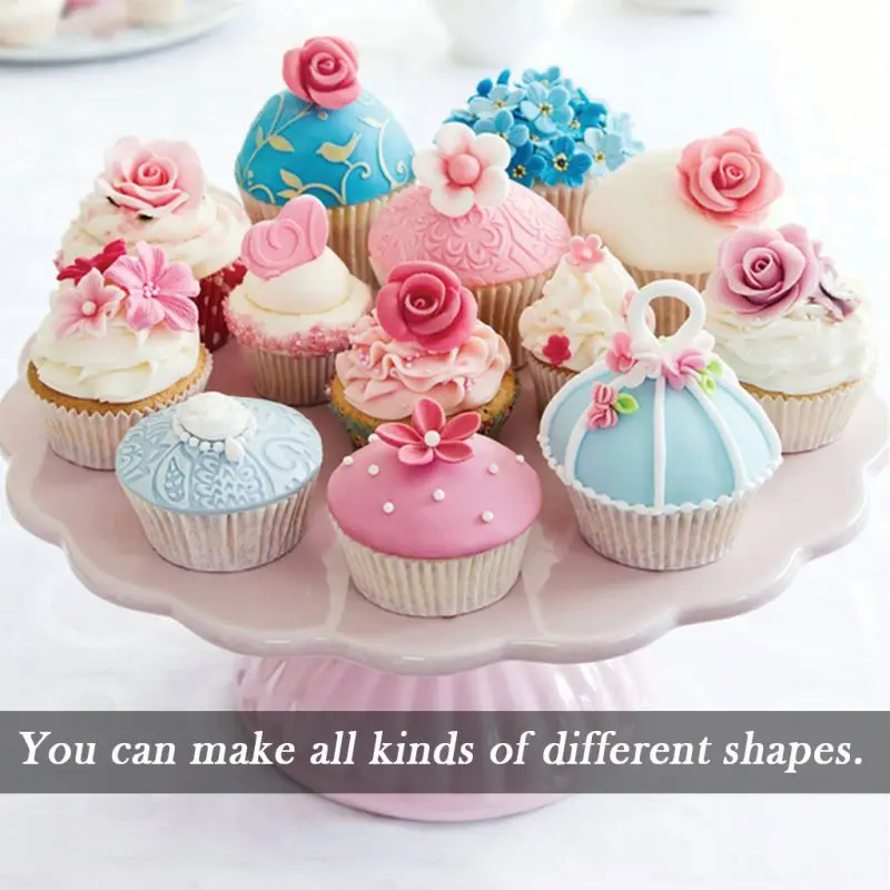 

Mini Biscuit Mold Plastic Fondant Cake Mold Embossing Decorating Kitchen Baking Mold All Kind of Differenet Shapes 68Pcs