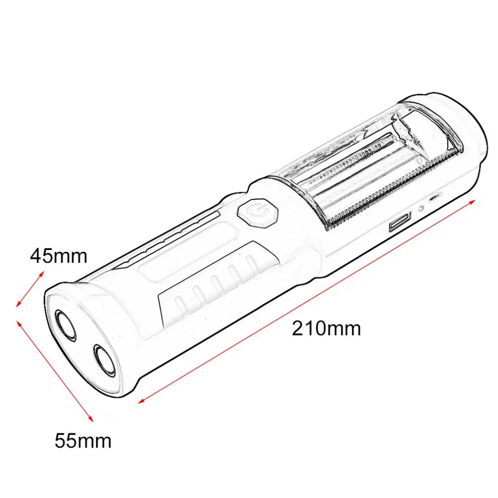Профессиональный Рабочий СВЕТОДИОДНЫЙ светильник фонарь инспекционный светильник для ремонта авто с 2 сильными магнитами, походный