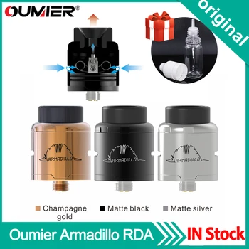 

Original Oumier Armadillo RDA Rebuildable Atomizer 24mm Dual Coil RDA Vape Tank 510 thread Electronic Cigarette Atomizer