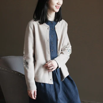 

Cardigan Sweater Women's Autumn And Winter New Loose Cute Print Joker Long Sleeve Women's Knitted Jacket Sweaters Oversize 2020