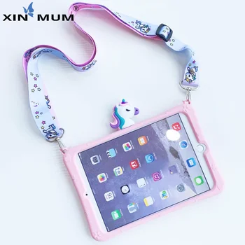 

Case For Huawei MediaPad M5 Lite 10 BAH2-W19/L09/W09 10.1" Kids Cartoon Shockproof Silicone Tablet Protect Cover Coque+Straps