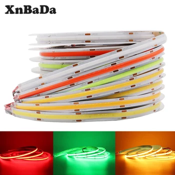 

FCOB LED Strip Light High Density Flexible FOB COB 528LEDs/m Lights Tape Cool/Nature/Warm White Linear Dimmable DC12V/24V