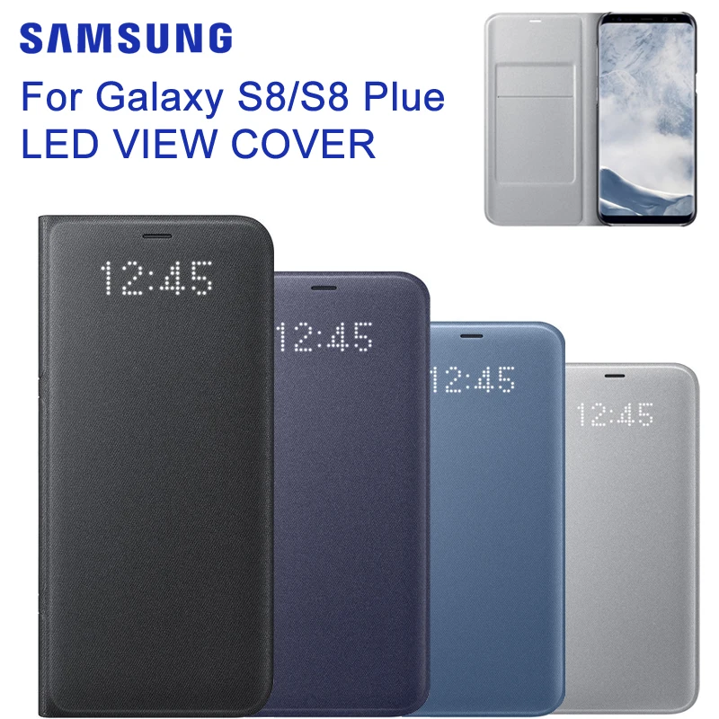 Оригинальный светодиодный чехол для Samsung Galaxy S8 + Plus S8Plus с функцией сна защитный