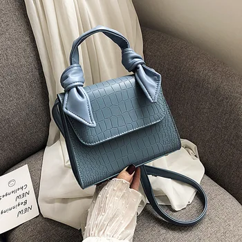 

Textured New Summer Casual Women's Stone Pattern Handbag Magnetic Buckle Solid Color Shoulder Messenger Bag