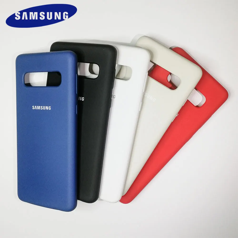 Чехол для Samsung Galaxy S10 Plus из жидкого силикона шелковистый мягкий на ощупь чехол S10/S10