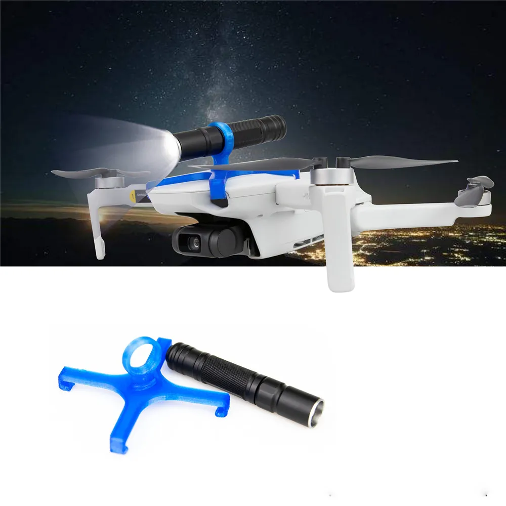 Buy LED Night Flight Flashlight for Mavic Mini Adjustable CRRE-Q5 LED Headlight DJI Mavic Mini Drone Accessories