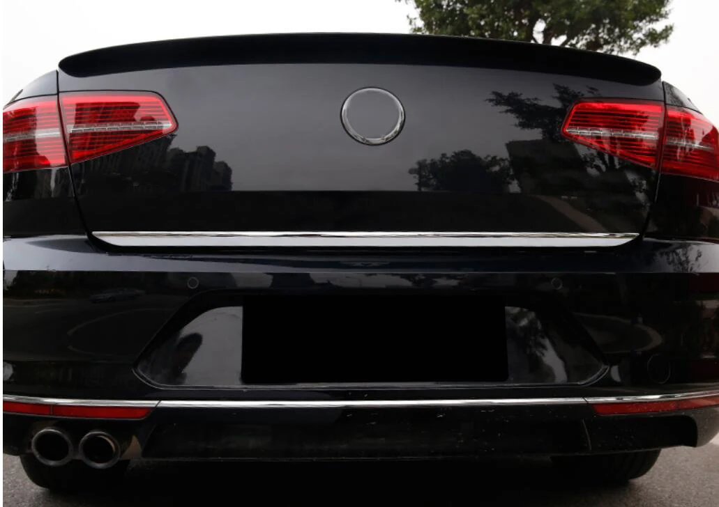 Подходит для VW PASSAT B8 задняя дверь багажника Дверь хвост ворота крышка отделка литьевая крышка окантовка защитных стекол приборов полоса Стайлинг