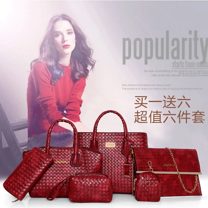 

2019 New Style WOMEN'S Bag Fashion Weaving One-Shoulder Handbag Fashion Different Size Bags One-Shoulder Oblique WOMEN'S Bag