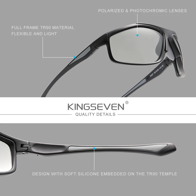 KINGSEVEN 라이딩 선글라스, 편광 스포츠 고글, 자전거 산악 안경, Oculos Gafas 운전 안경, 남녀공용