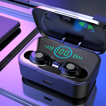 

Portable TWS Wireless Earphones Smart Touch Bluetooth 5.0 Earpiece Sports Stereo Noise Reduction Headphones Gaming Headset
