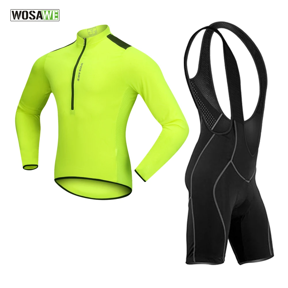 

WOSAWE Cycling Set Fall Mountain Bike Clothing Breathable Bicycle Jerseys Long Clothes Maillot Ropa Ciclismo for men and women