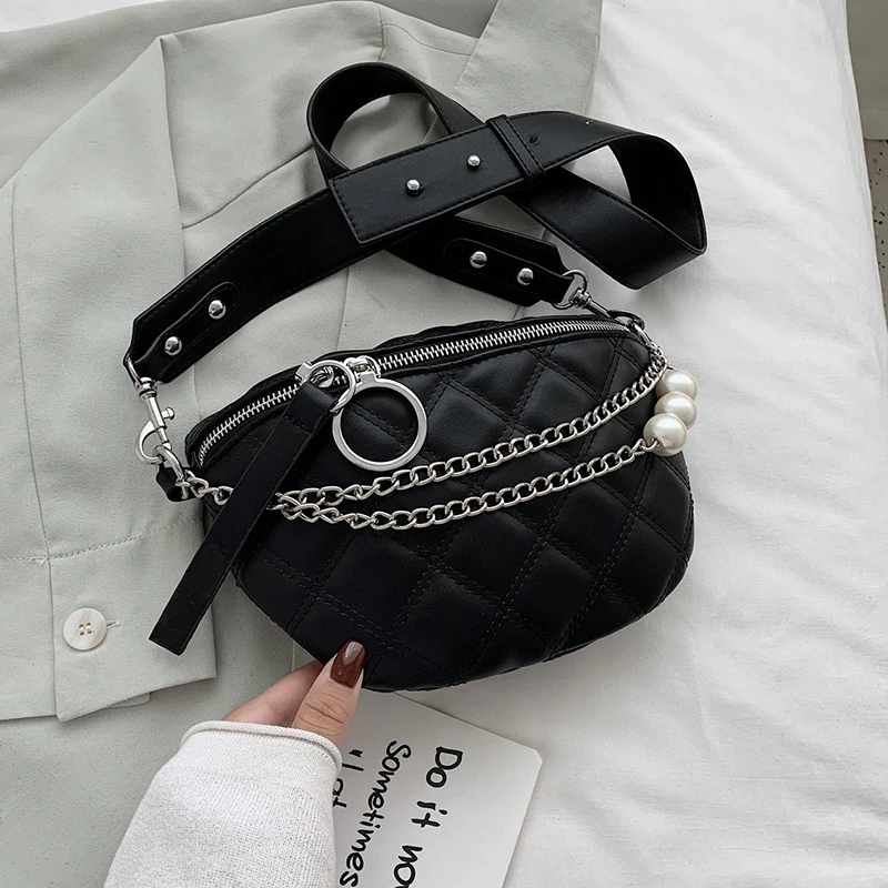 

Jin Mantang Small Solid Color Crossbody Bags For Women 2020 Pearl Design Summer Shoulder Bags Female Phone Purses Chain Handbags