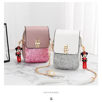 

Crossbody Bag for Women PU Leather Bling Zip New Phone Bag Mobile Phone Case Crossbody Bags Mini Shoulder Crossbody Dropshipping