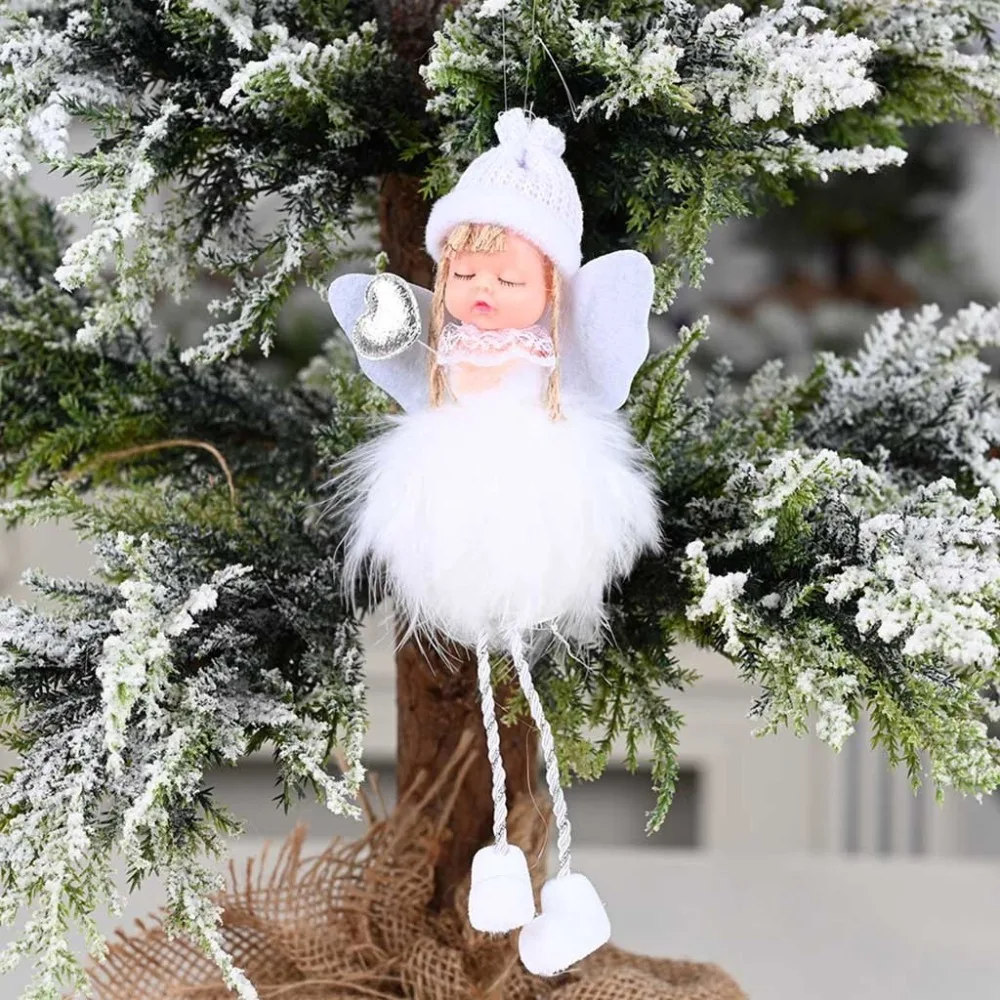 Счастливые рождественские украшения, домашний декор, длинная ножная кукла, подарки, милая Рождественская елка, висячие украшения, enfeite De Natal, дропшиппинг
