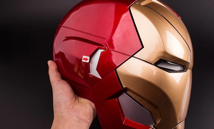 Marvel Legends Mk7 1/1 шлем Железного человека носимые Фигурки Мстителей подвижная модель фильм периферия Figma Electric