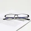 -1 -1.25 -1.5 -1.75 -2 -2.25 -2.5  -3 -3.5 -4 Finished Myopia Glasses Square Full Frame Anti Blue Light Metal Reading Eyewear 4