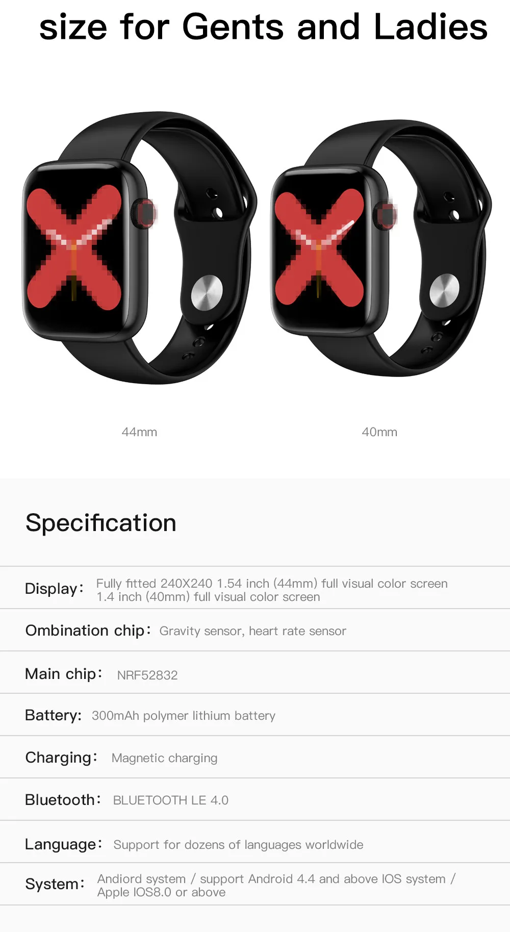 no sangue ecg pressão arterial monitor freqüência cardíaca smartwatch