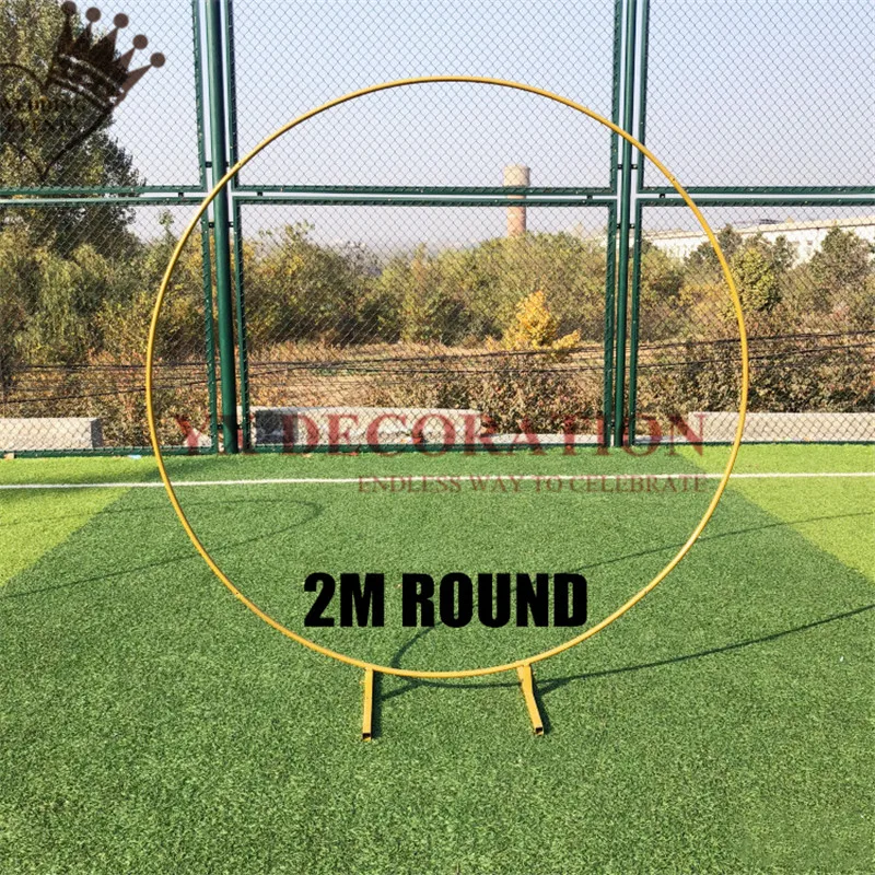 

Round Wedding Arch Props Background Single Arch Flower Outdoor Lawn Wedding Flower Door Rack Wedding Birthday Decoration