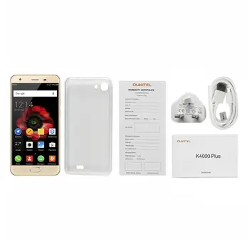 

OUKITEL K4000 Plus 5" HD 4100mAh Battery Fingerprint 2GB+16GB 2.5D Curved Screen Quad-Core 1.3GHz Phone UK Plug