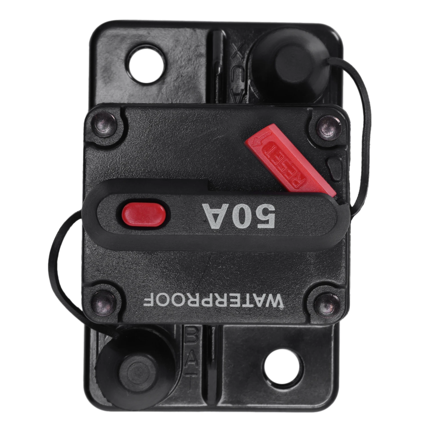 12V/24V Автомобильный морской аудио держатель предохранителя 50A ручной сброс
