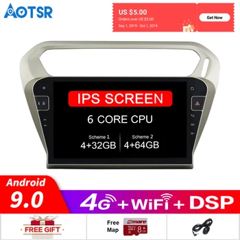 

Android 9.0 Car GPS Map Navigation For Peugeot 301 2013-2016 Stereo Headunit Multimedia Player Auto Radio 8 Core No DVD Player