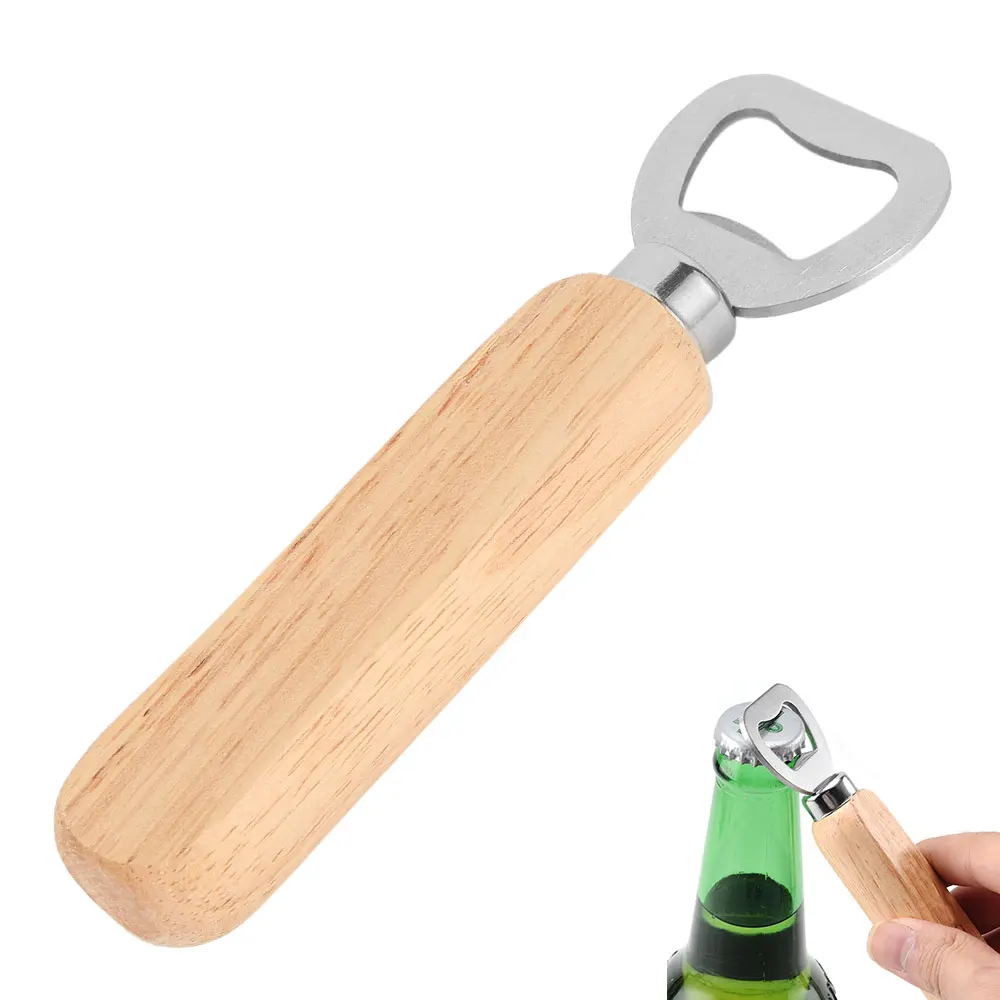 1 шт. Персонализированная прочная деревянная ручка из нержавеющей стали