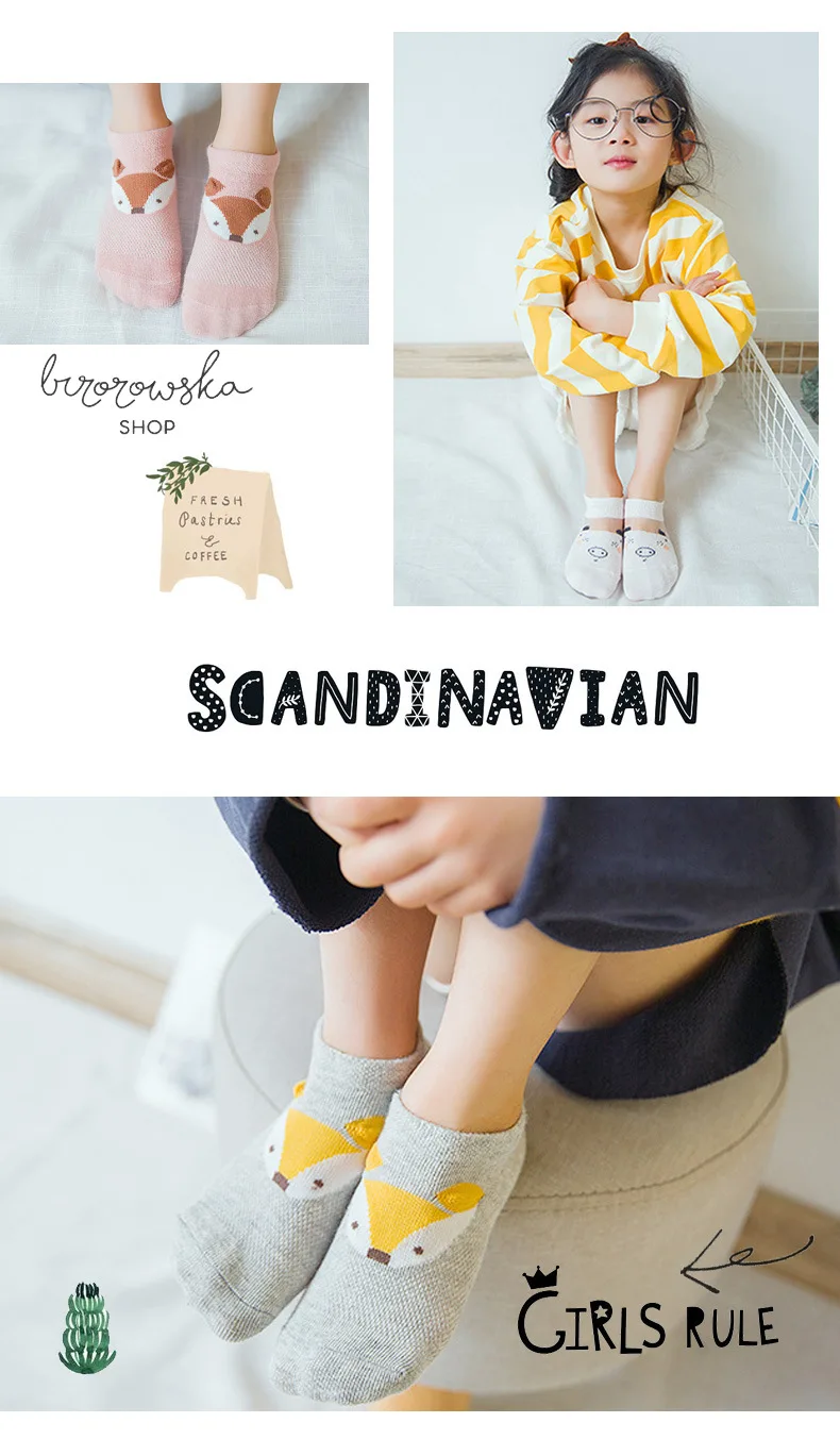 Г. Весенне-летние новые стильные тонкие хлопковые сетчатые Дышащие Детские носки с животными короткие носки с милыми рисунками для малышей
