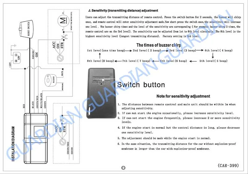 2.4G RFID Immobilizer Wireless Engine Lock Car Alarm System Anti-Hijacking Intelligent Circuit Cut Off Auto Unlock Device radar jammer for car