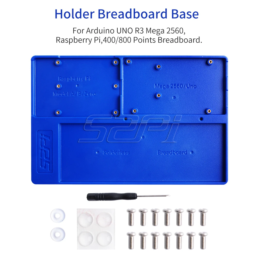 52Pi ABS эксперимент держатель платформа DIY комплект для Raspberry Pi 4B/3B+/3B/2B/B+, Zero/W Arduino Uno, Mega 2560
