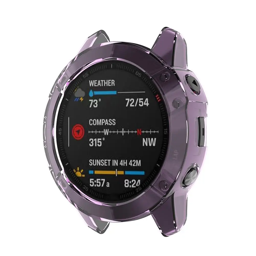 Ультратонкий Мягкий ТПУ защитный чехол для Garmin Fenix 6 Fenix6 защитный чехол умных часов Силиконовый чехол s