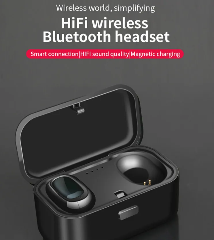 Настоящие беспроводные Bluetooth наушники, наушники-вкладыши, встроенный микрофон, 3D стерео звук, наушники, зарядная коробка IY293