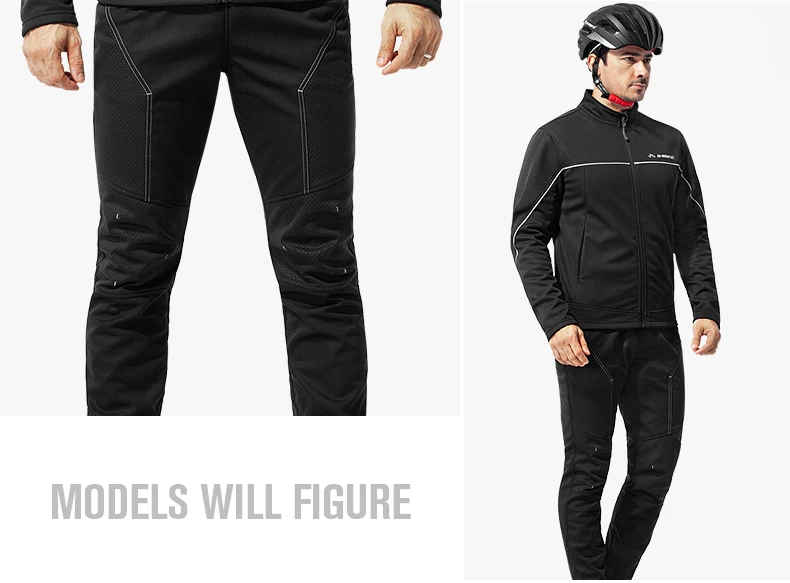 INBIKE Мужские Зимние флисовые ветрозащитные термальные брюки для велоспорта, бега, пешего туризма, спорта на открытом воздухе