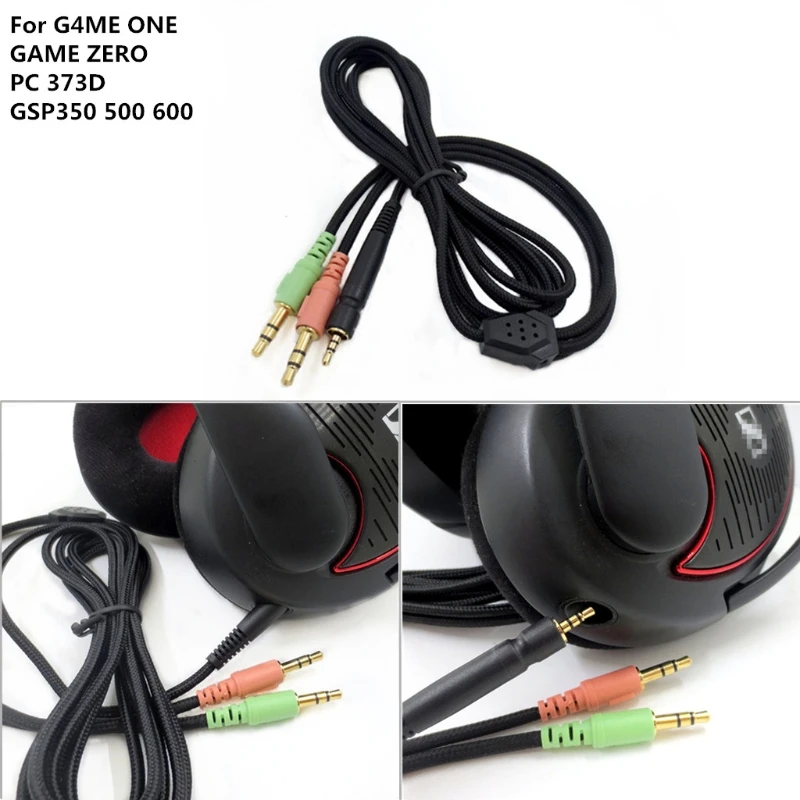 

Replacement Cable for Sennheiser G4ME ONE GAME ZERO 373D GSP 350 500 600 GSP600 Headphones PC Version 2 Meters