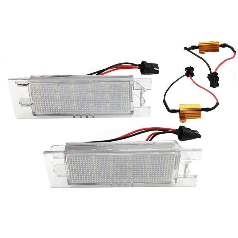 2Pcs Car LED License Plate Light for Vauxhall Opel Corsa C D Astra H J