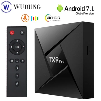 

New TX9 Pro Android 7.1 TV Box 2GB 16GB 2.4G WiFi NO bluetooth 100M LAN Amlogic S912 Octa Core set up tv box VS X96 Mini box