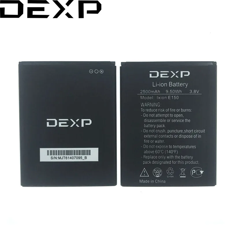 DEXP 100% оригинал E150 2500mAh батарея для Ixion Soul мобильный телефон в наличии Новый